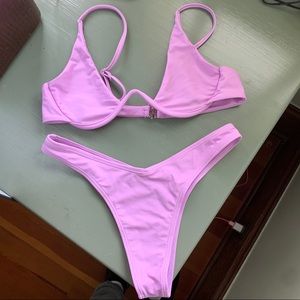 Zaful purple bathing suit.